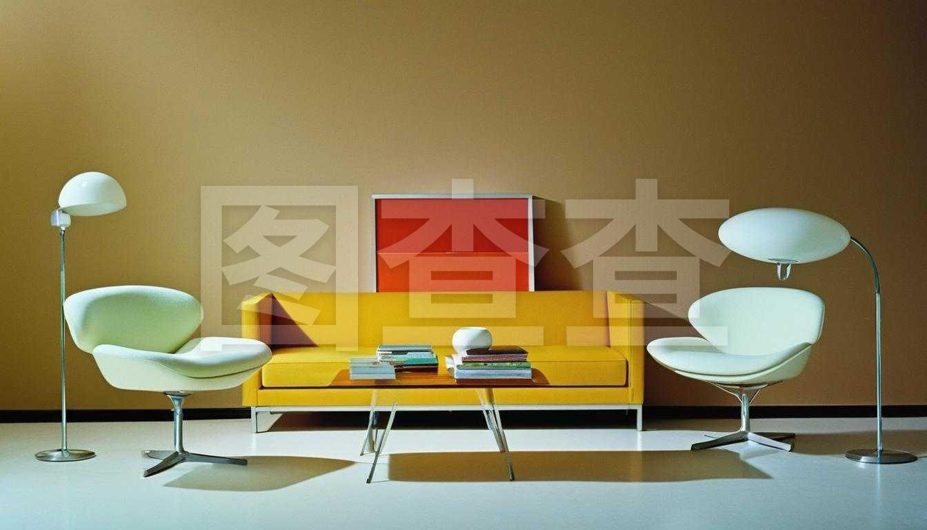 1960年代極簡抽象家具銷售目錄產(chǎn)品攝影工作室燈光Velvia 100